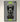 Framed top view of gray LEGO Peugeot 9X3 race car model on gray background with neon green stripes and Le Mans pioneer text
