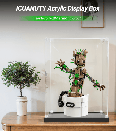 Display case for LEGO Super heroes Dancing Groot 76297 - ICUANUTY