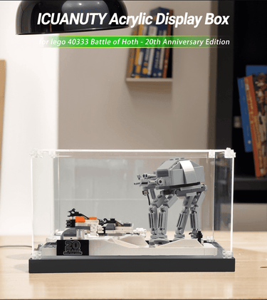 Display case for LEGO Battle of Hoth - 20th Anniversary Edition 40333 - ICUANUTY