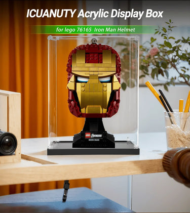 Display Case For LEGO Marvel Iron Man Bust 76165 - ICUANUTY