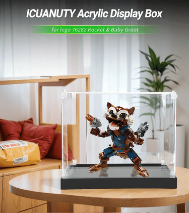 Display case for LEGO Rocket & Baby Groot 76282 - ICUANUTY