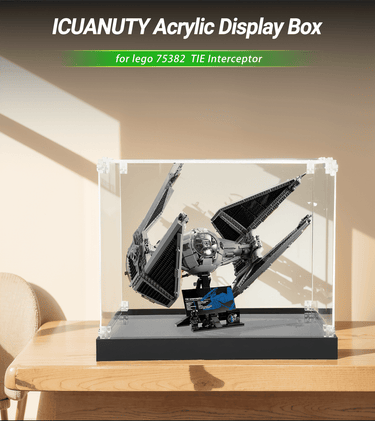 Display case for LEGO Star Wars TIE Interceptor 75382 - ICUANUTY