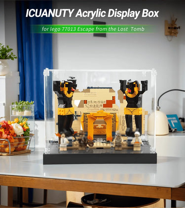 Display Case for LEGO Indiana Jones Escape from Lost Tomb 77013 - ICUANUTY