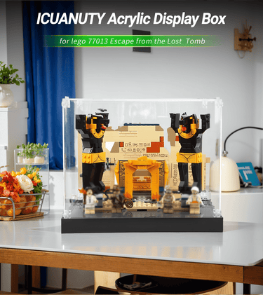 Display Case for LEGO Indiana Jones Escape from Lost Tomb 77013 - ICUANUTY