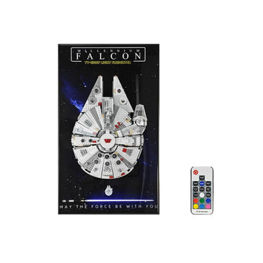 Display Wall Frame for Lego 75257 Star Wars Millennium Falcon - ICUANUTY