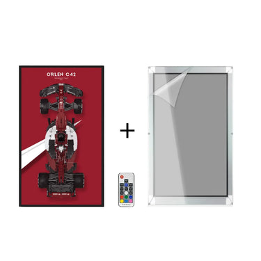 Orlen C42 Alfa Romeo F1 Team 2022 poster with remote control and transparent protective cover