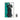 Top view of a black Petronas Formula 1 race car model with a split teal and white background and a remote control