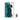 Top view of a black Petronas Formula 1 race car model with a split teal and white background and a remote control