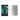 Black Formula 1 LEGO car model in a black frame with clear acrylic cover on white background