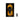 Yellow LEGO sports car top view poster with remote control on black patterned background
