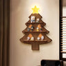 Wall display mounted Christmas tree-shaped shelfadreamy treehouse - ICUANUTY
