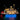 Illuminated LEGO paddle steamer named Amelia with red paddle wheel and blue underwater lights
