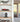 Modern wooden shelves with red F1 race car model and Lego Star Wars AT-AT driver helmet in clear display cases