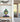 LEGO sculpted green and purple dragon head displayed in clear protective case on wooden shelf in modern living room