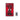 Top view of Alfa Romeo F1 ORLEN C42 LEGO car model on red background with remote control