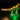 Illuminated LEGO dinosaur skeleton model glowing with yellow and green lights on black background