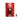 Top view of red Ferrari 488 GT3 LED wall lamp with white stripes and remote control