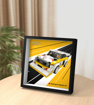 Display Car Frame for Lego Speed Champions 1985 Audi Sport Quattro S1 76897 - ICUANUTY