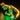 Illuminated LEGO Jurassic Park Tyrannosaurus Rex skeleton model with yellow and green LED lights