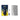 Top view of blue and yellow racing car poster with color remote and protective frame