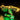 LEGO Jurassic Park Tyrannosaurus rex skeleton model illuminated with yellow and green LED lights