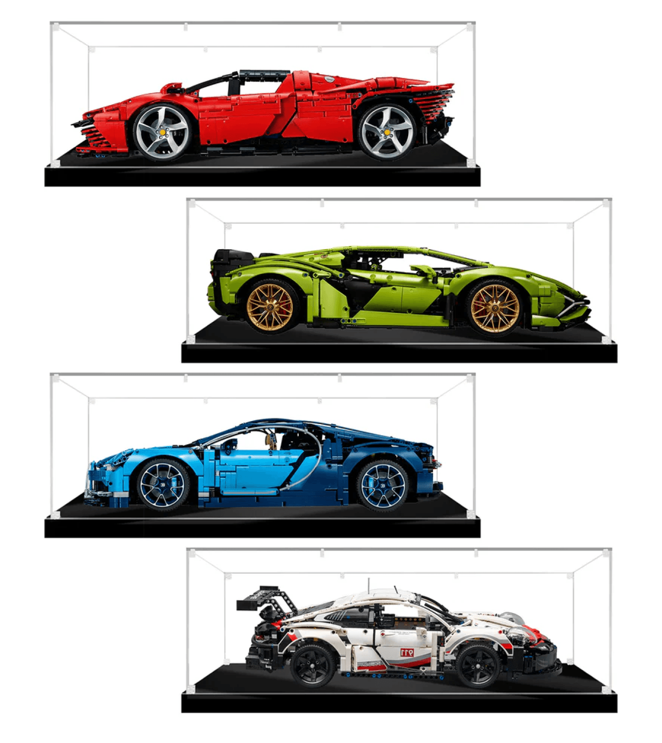 display box for 1 8 model lego cars for 42083 42096 42125 42056 ICUANUTY