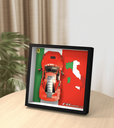 Display Car Frame for Lego Speed Champions Ferrari F8 Tributo 76895 Super Car - ICUANUTY