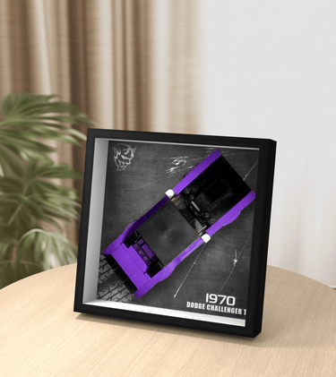 Display Car Frame for Lego Speed Champions 1970 Dodge Challenger T/A 76904 - ICUANUTY