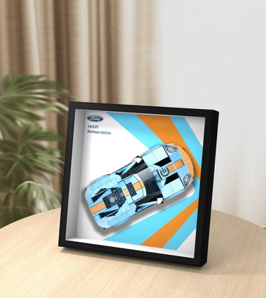 Display Car Frame for Lego Speed Champions Ford GT Heritage Edition 76905 - ICUANUTY
