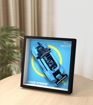Display Car Frame for Lego Speed Champions Jaguar I-PACE eTROPHY 76898 - ICUANUTY