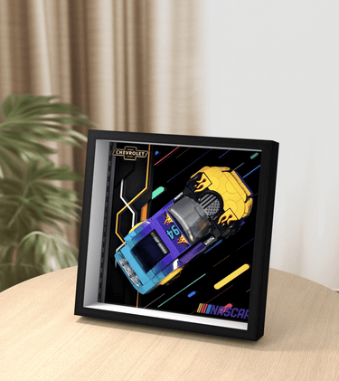 Display Car Frame for Lego Speed Champions 2024 NASCAR Next Gen Chevrolet Camaro ZL1 76935 - ICUANUTY