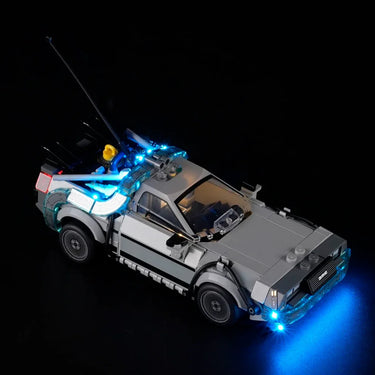 Premium Light Kit for LEGO® Speed Champions Back to the Future Time Machine 77256 - ICUANUTY
