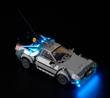 Premium Light Kit for LEGO® Speed Champions Back to the Future Time Machine 77256 - ICUANUTY