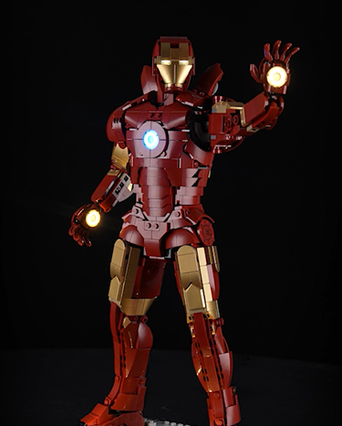 Premium Light Kit for LEGO® Marvel Iron Man Mark III Collectors' Edition 76344 - ICUANUTY