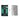 Top-down view of black Mercedes F1 model car on green background with clear acrylic display case