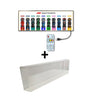 F1 Speed Champions light display with remote and clear acrylic display case, showing ten F1 cars top view