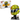Premium acrylic showcase for LEGO 43023 Lando Norris helmet on an F1 themed desktop collector setup