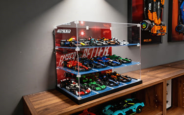 The Ultimate LEGO Speed Champions Display Case: House 12 Cars in a 3-Tier Garage