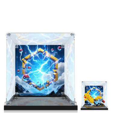 Displaycase voor LEGO® Pokémon 72152 Pikachu Poké Ball en Zimomo Art Toys