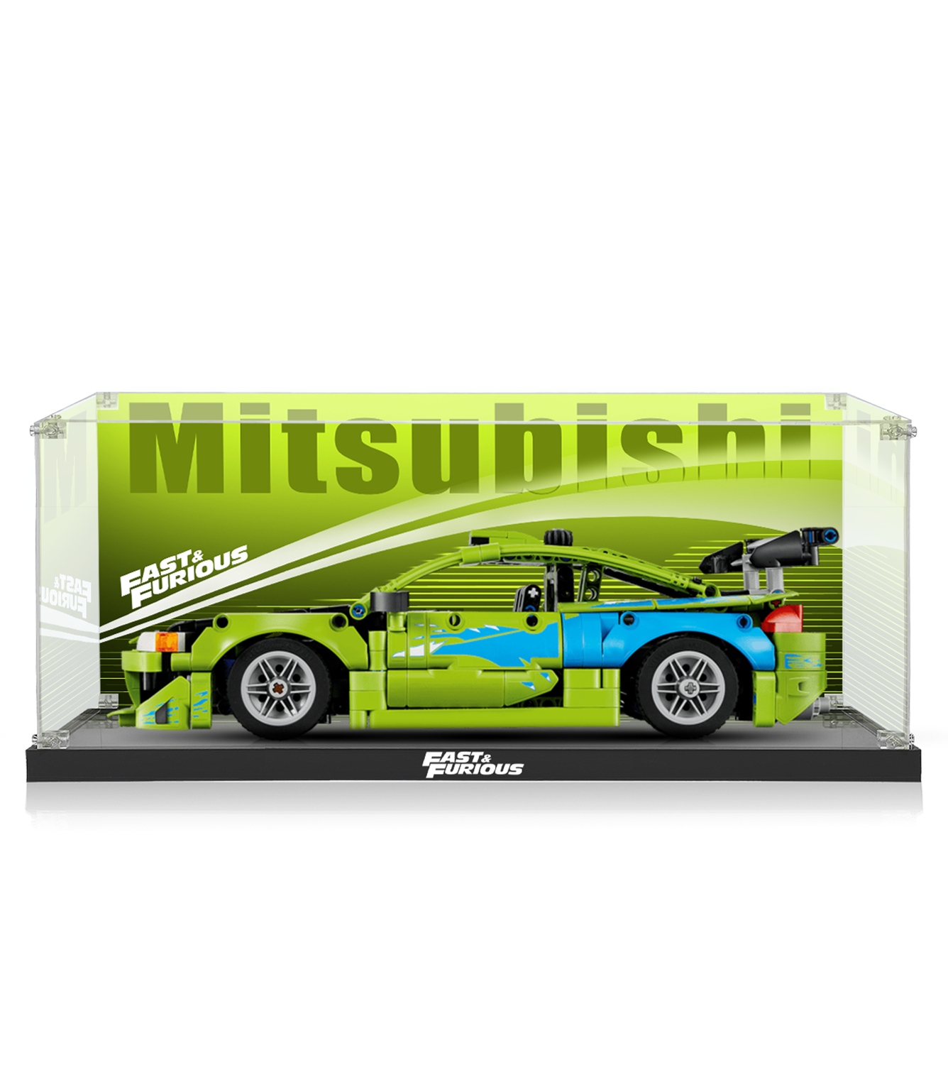 Display Case for LEGO® Technic™ Fast Furious Mitsubishi Eclipse (42229)