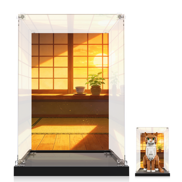 Premium Display Case Compatible with LEGO Ideas Orange Cat 21376