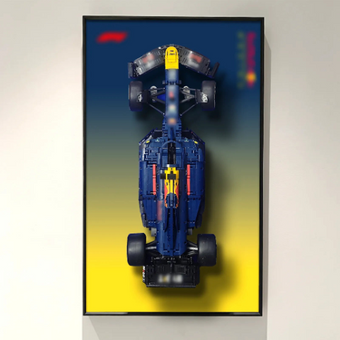 Wall display frame for LEGO Oracle Red Bull Racing RB20 F1 Car 42206 - ICUANUTY