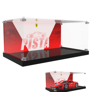 Display case for LEGO Technic™ Ferrari 488 Pista Car 42235