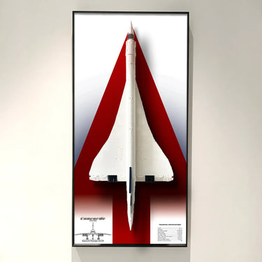 Wall Display Frame for LEGO Concorde 10318 - ICUANUTY