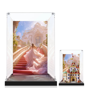 Display case for LEGO® Disney Beauty and the Beast Castle 43263 - ICUANUTY