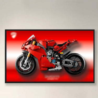 Wall Display Frame for LEGO Ducati Panigale V4 S 42202 - ICUANUTY