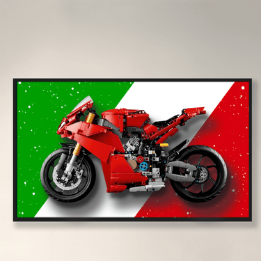 Wall Display Frame for LEGO Ducati Panigale V4 S 42202 - ICUANUTY