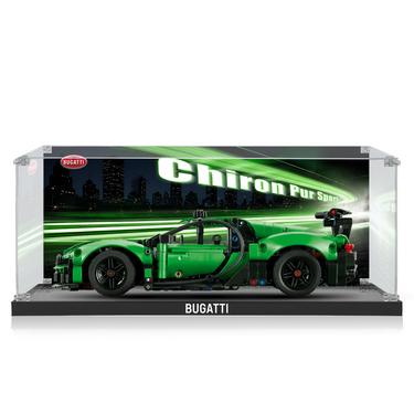 Display Case for LEGO® Technic™ Green Bugatti Chiron Pur Sport 42241