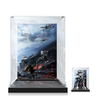 Display case for LEGO® Star Wars AT-ST Walker 75417 - ICUANUTY