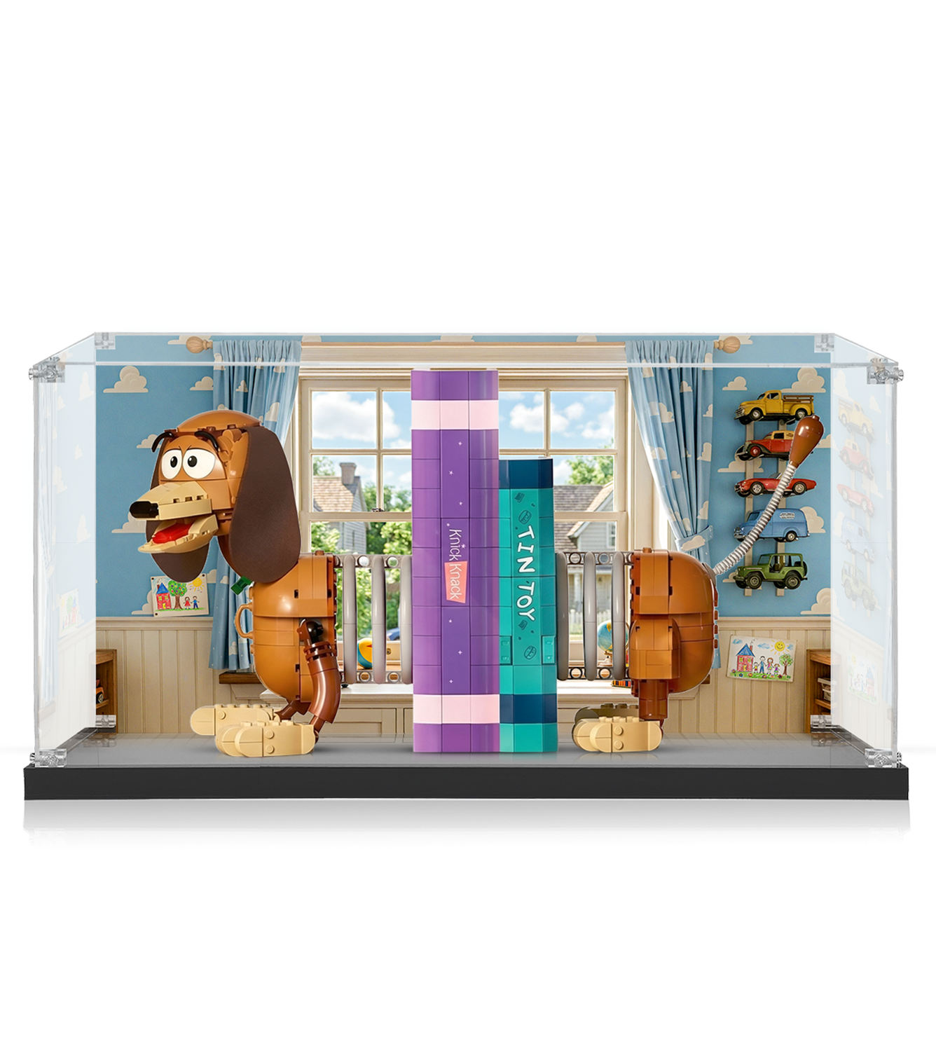 Display Case for LEGO® Disney™ Toy Story Slinky Dog Bookends 43301